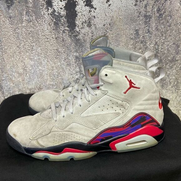 Nike Jumpman MVP Grey White Cream Sneakers Shoes Size 12 - Picture 6 of 13